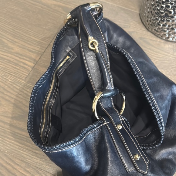 Gucci Leather Navy Blue Hobo Women's Bag - Picture 2 of 12